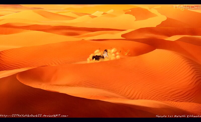 Character in Desert — Orange