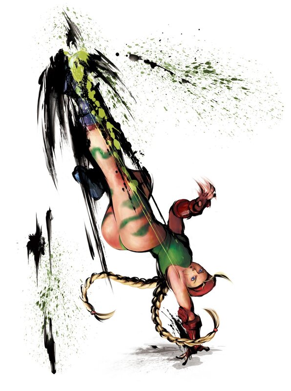 Character in dynamic action pose