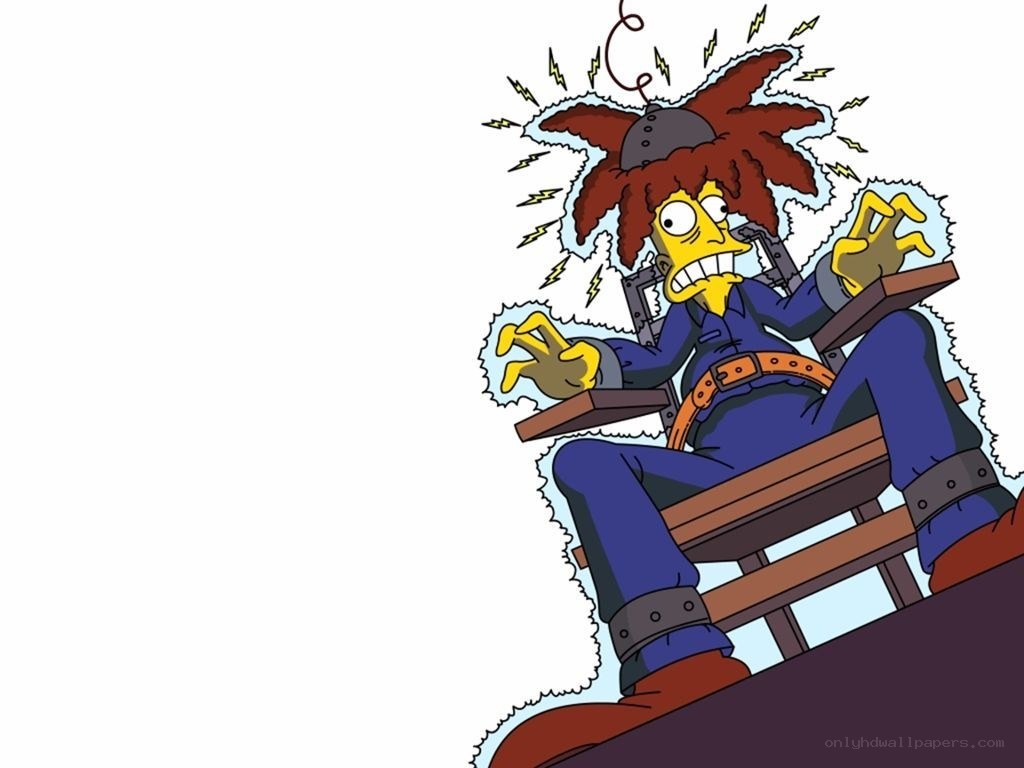 character in electric chair