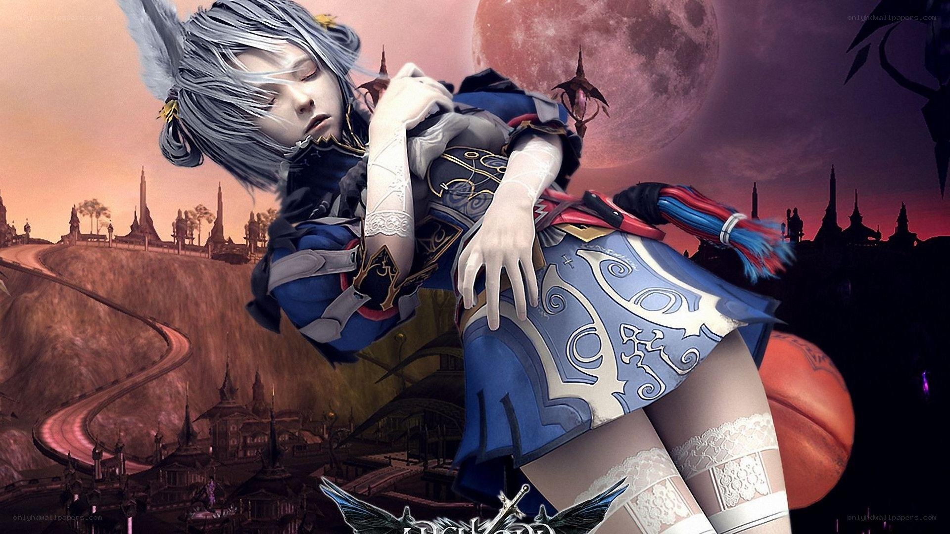 Character in fantasy armor