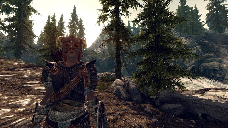 character in forest armor