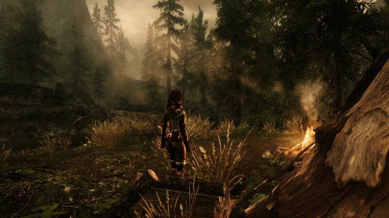 Character in Forest — Brown