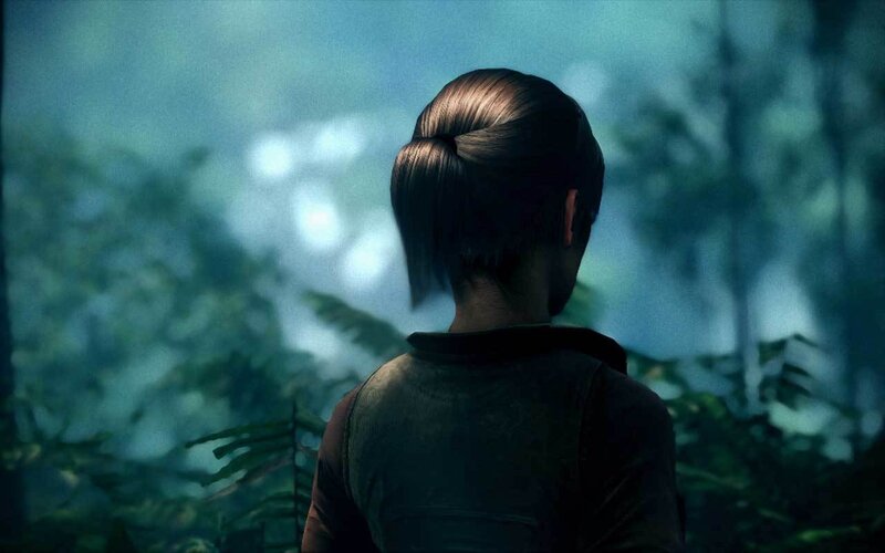 character in forest from game