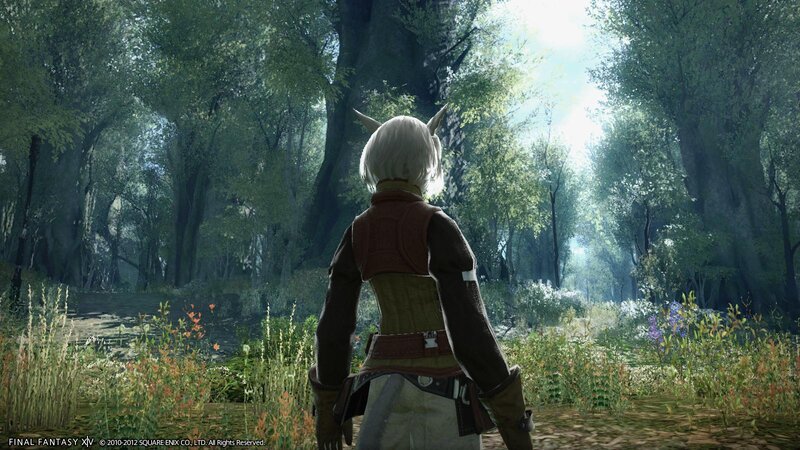 Character in Forest — Green, Serene