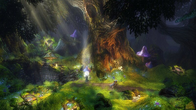 Character in Forest — Green