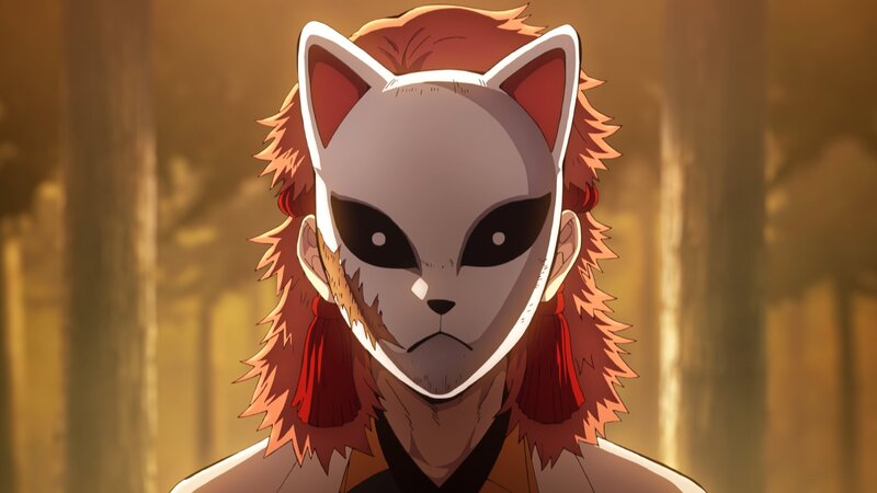 Character in Fox Mask