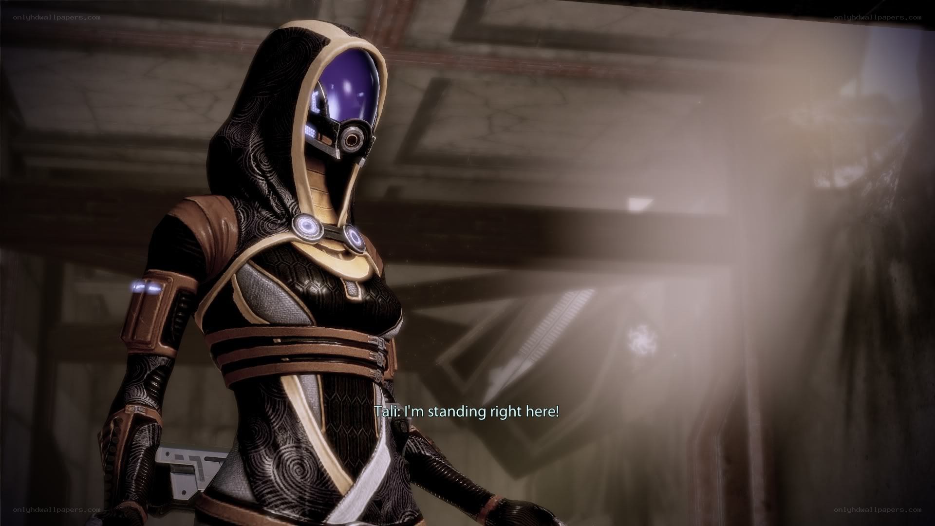 character in futuristic armor