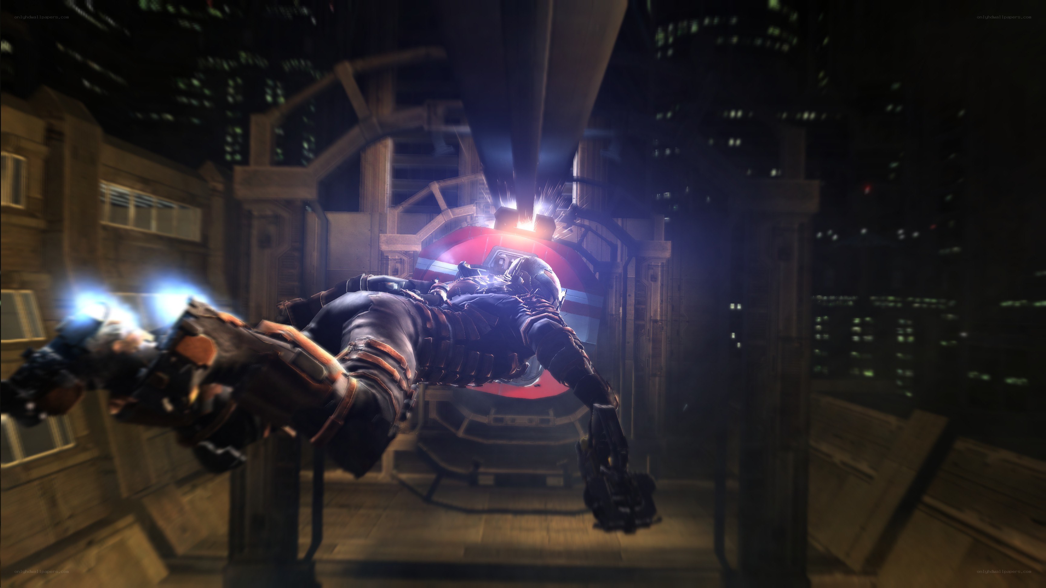 character in futuristic armor