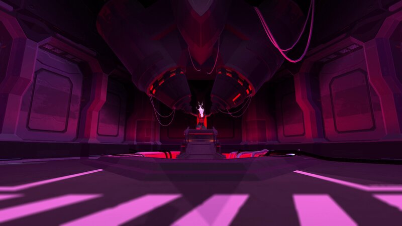 Character in Futuristic Chamber
