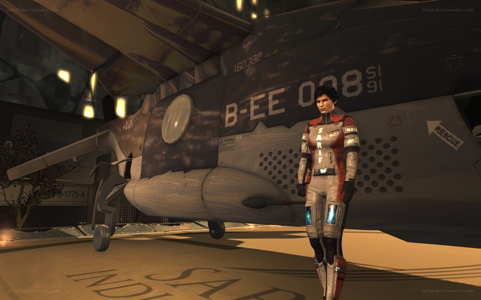 character in futuristic suit