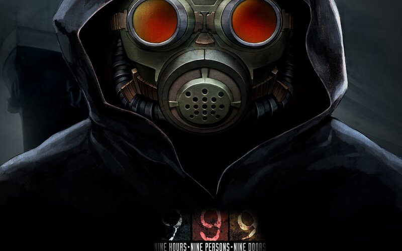 Character in Gas Mask — Black, Dramatic, Digital Art, Gas Mask, Hooded Cloak