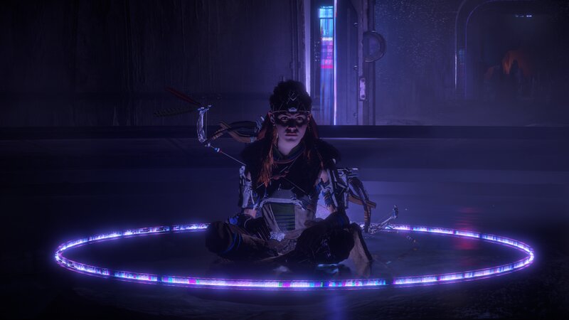 Character in Glowing Circle