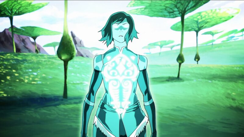Character in Glowing Suit — Green