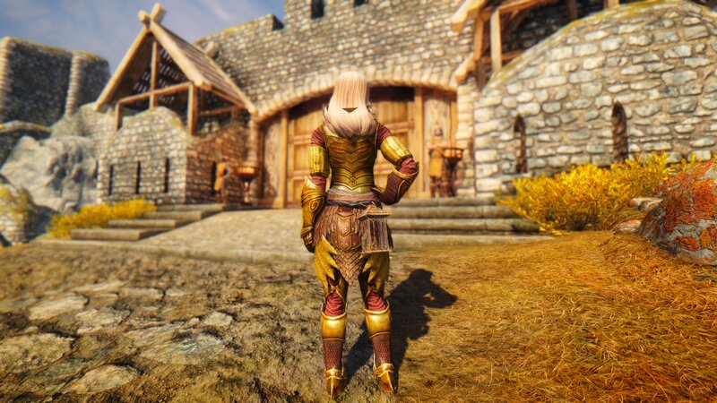 Character in Golden Armor — Gold, Calm