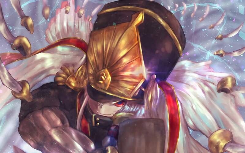 Character in Golden Helmet