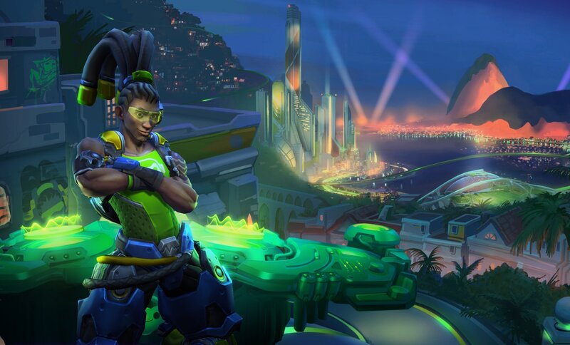 Character in Green Armor — Dramatic