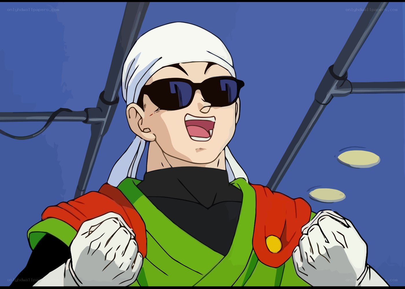 character in green outfit