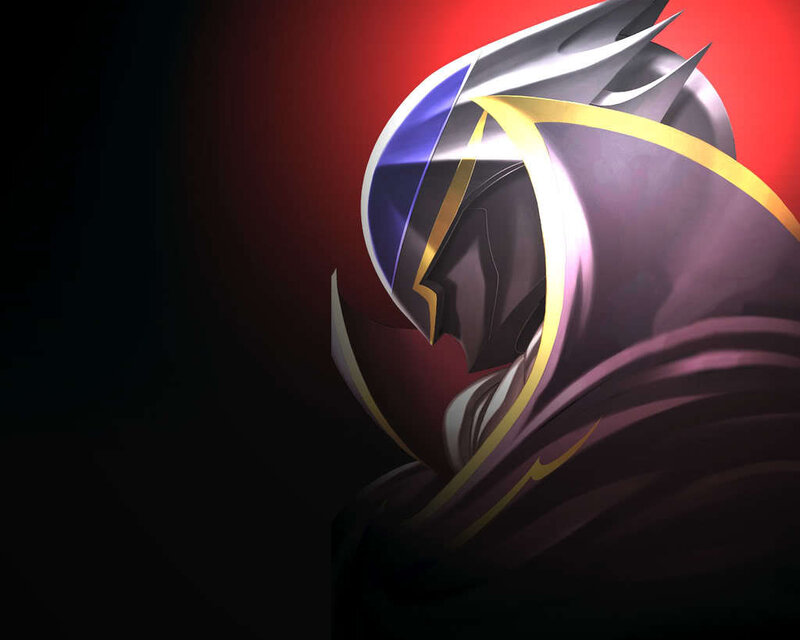 Character in Helmet — Black, Dramatic