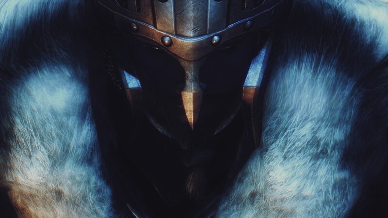 Character in Helmet — Blue