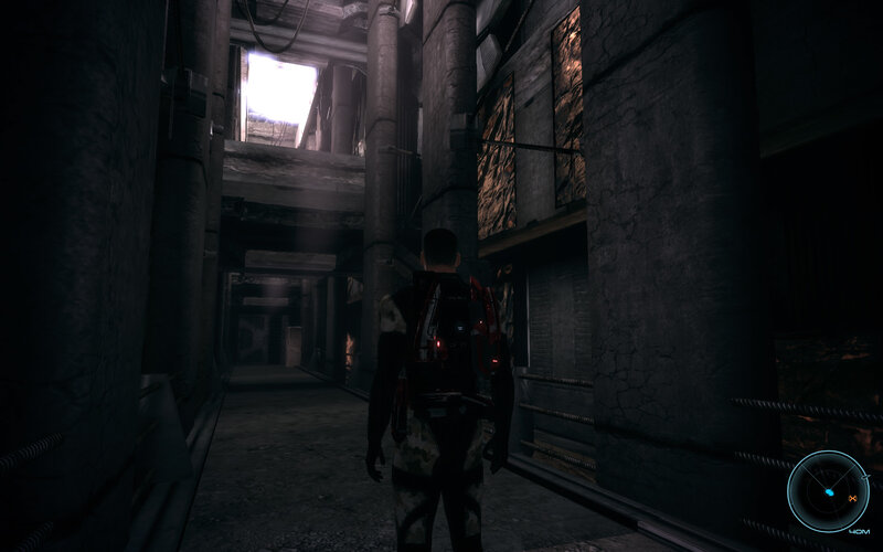 character in industrial corridor
