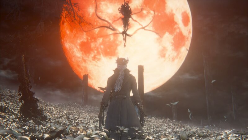 Character in Long Coat — Red, Dramatic