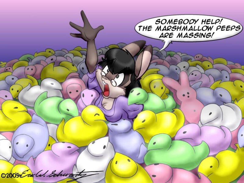 character in marshmallow peeps