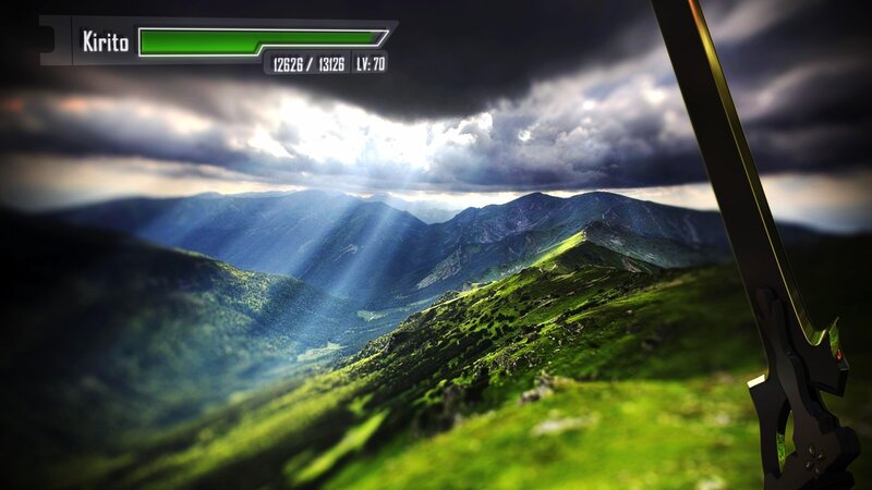 Character in Mountain Landscape — Green