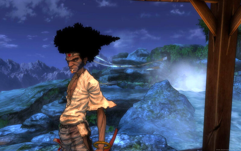 character in mountain landscape