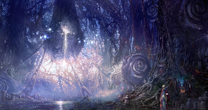 Character in Mystical Forest