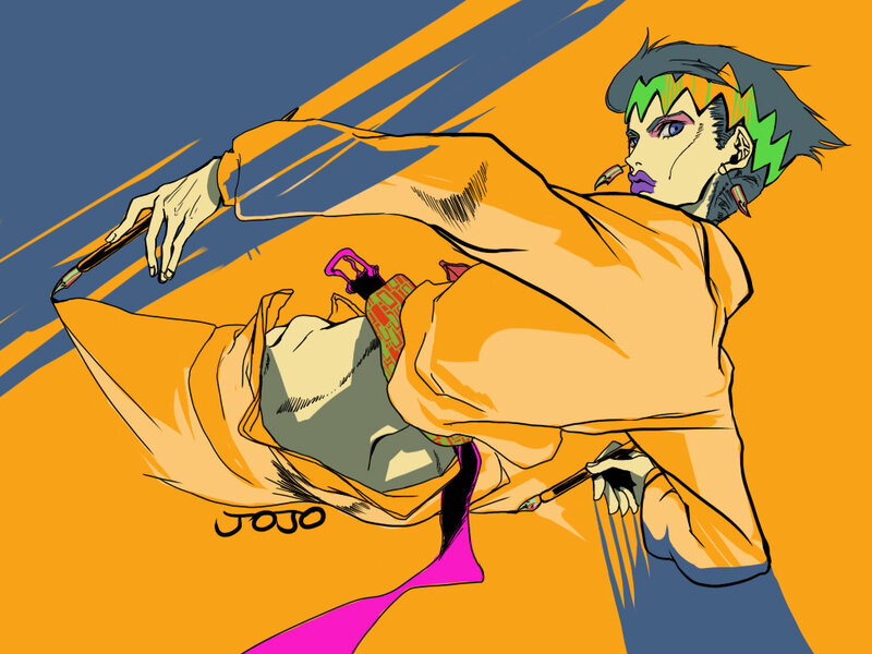 Character in Orange Coat