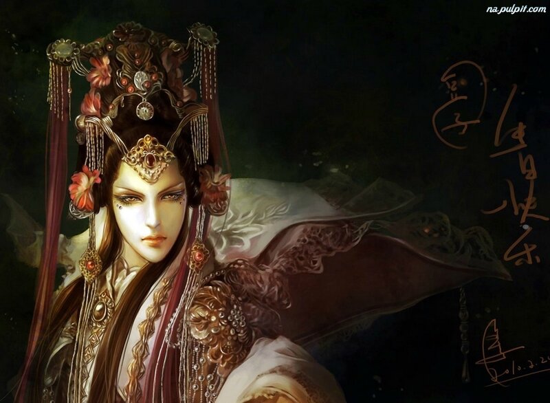 Character in Ornate Headdress