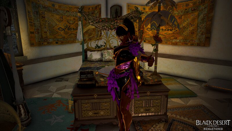 Character in Ornate Room — Gold