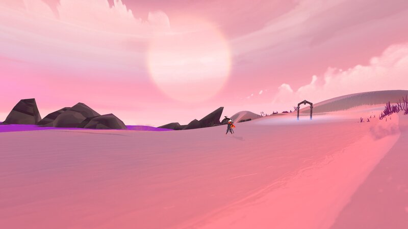 Character in Pink Desert