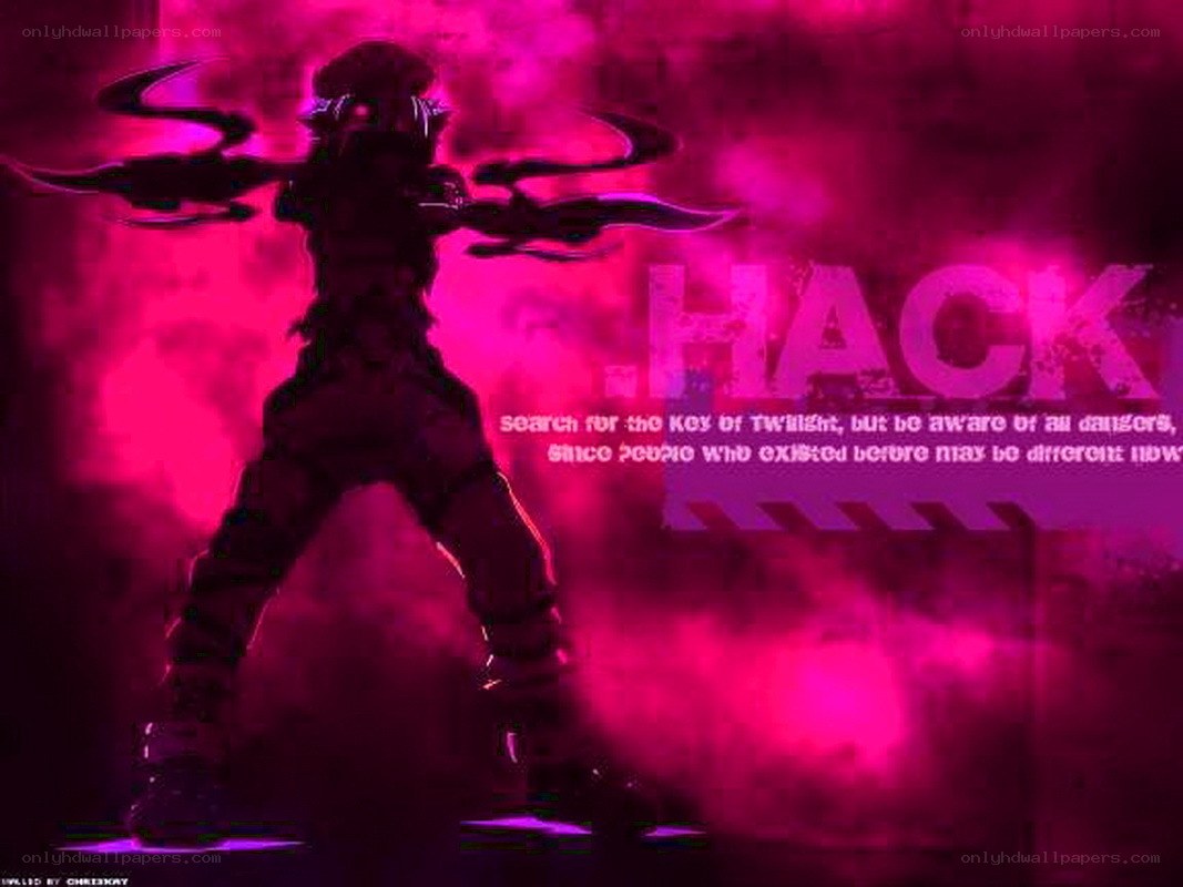 Character in pink mist