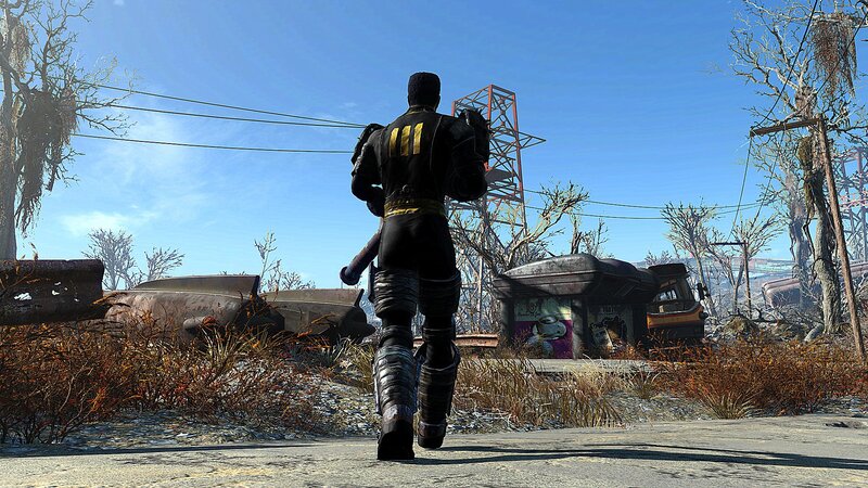 Character in Power Armor — Blue
