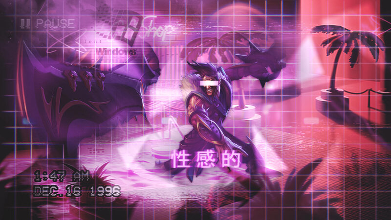 Character in Purple Armor — Dramatic, Night