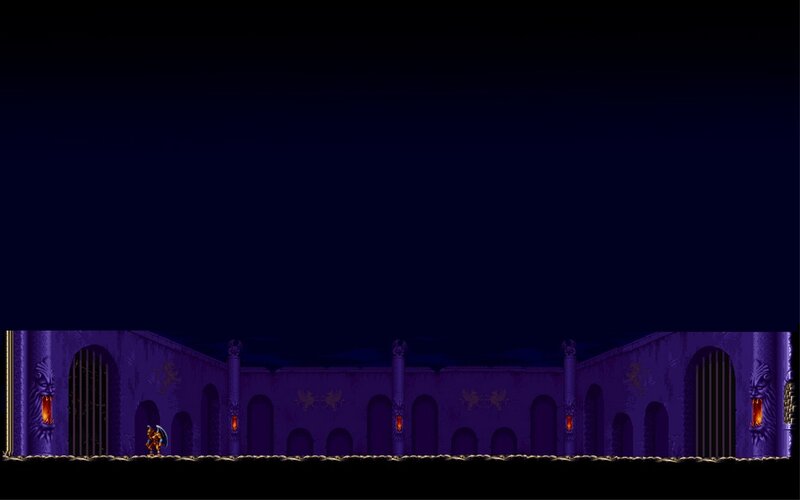 Character in Purple Corridor