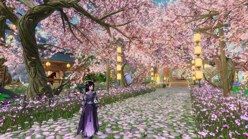 Character in Purple Dress — Pink