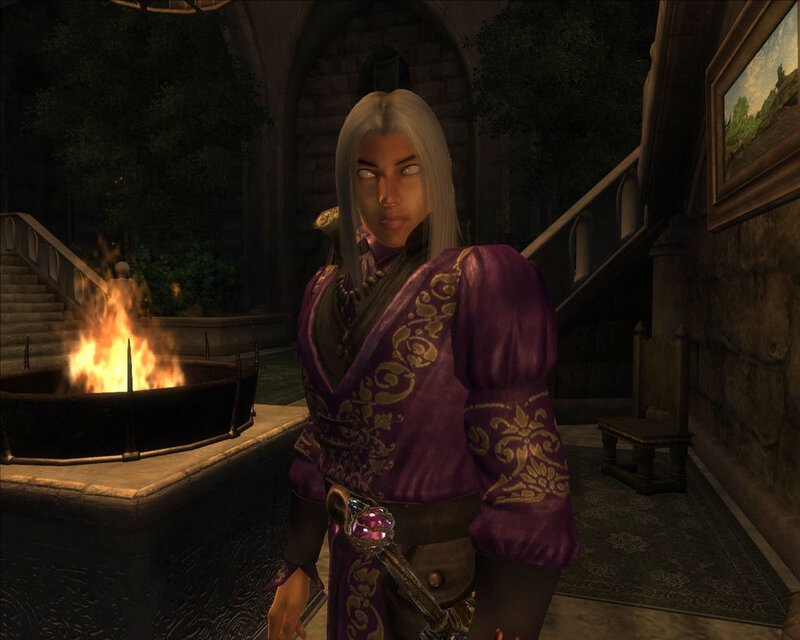 character in purple robe
