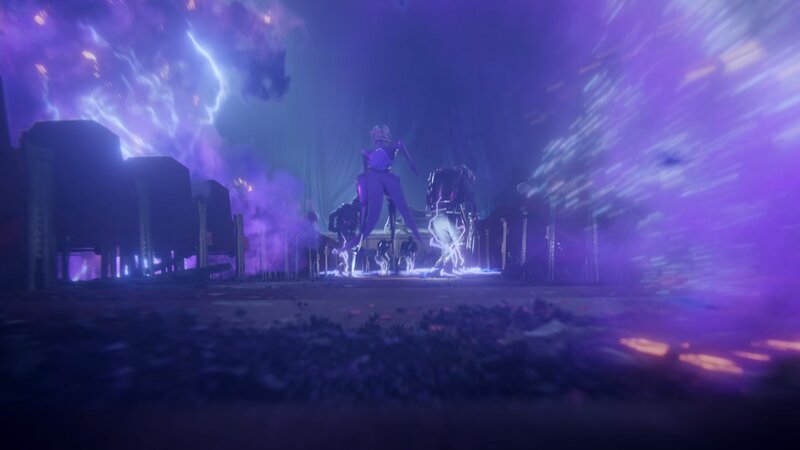Character in Purple Suit — Dramatic