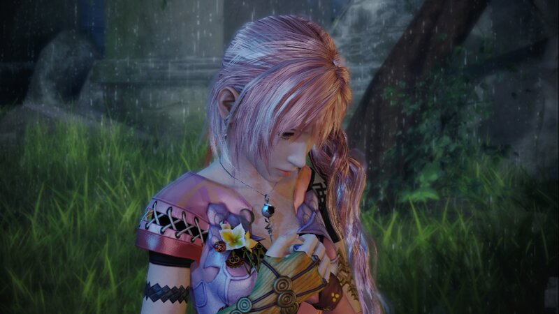 Character in Rain — Purple