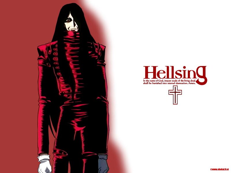 Character in Red and Black Suit — Dramatic