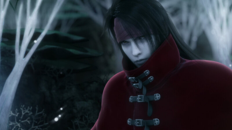 Character in Red Coat — Dark, Somber