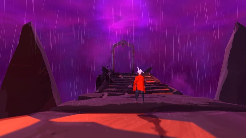 Character in Red Coat — Purple