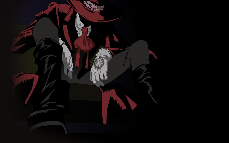 character in red coat sitting