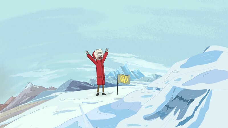Character in Red Coat — White