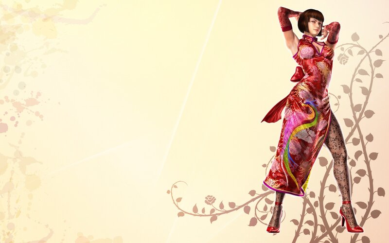 character in red dress
