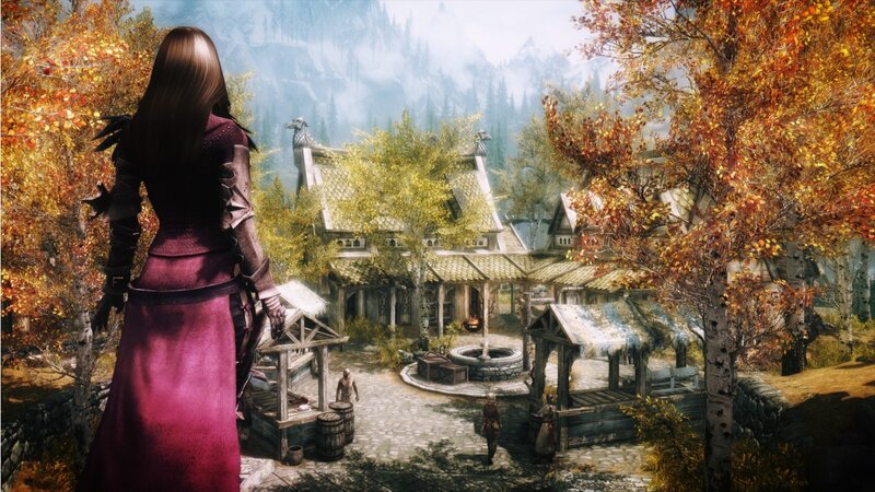 Character in Red Dress — Serene