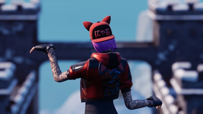 Character in Red Jacket — Calm, Afternoon