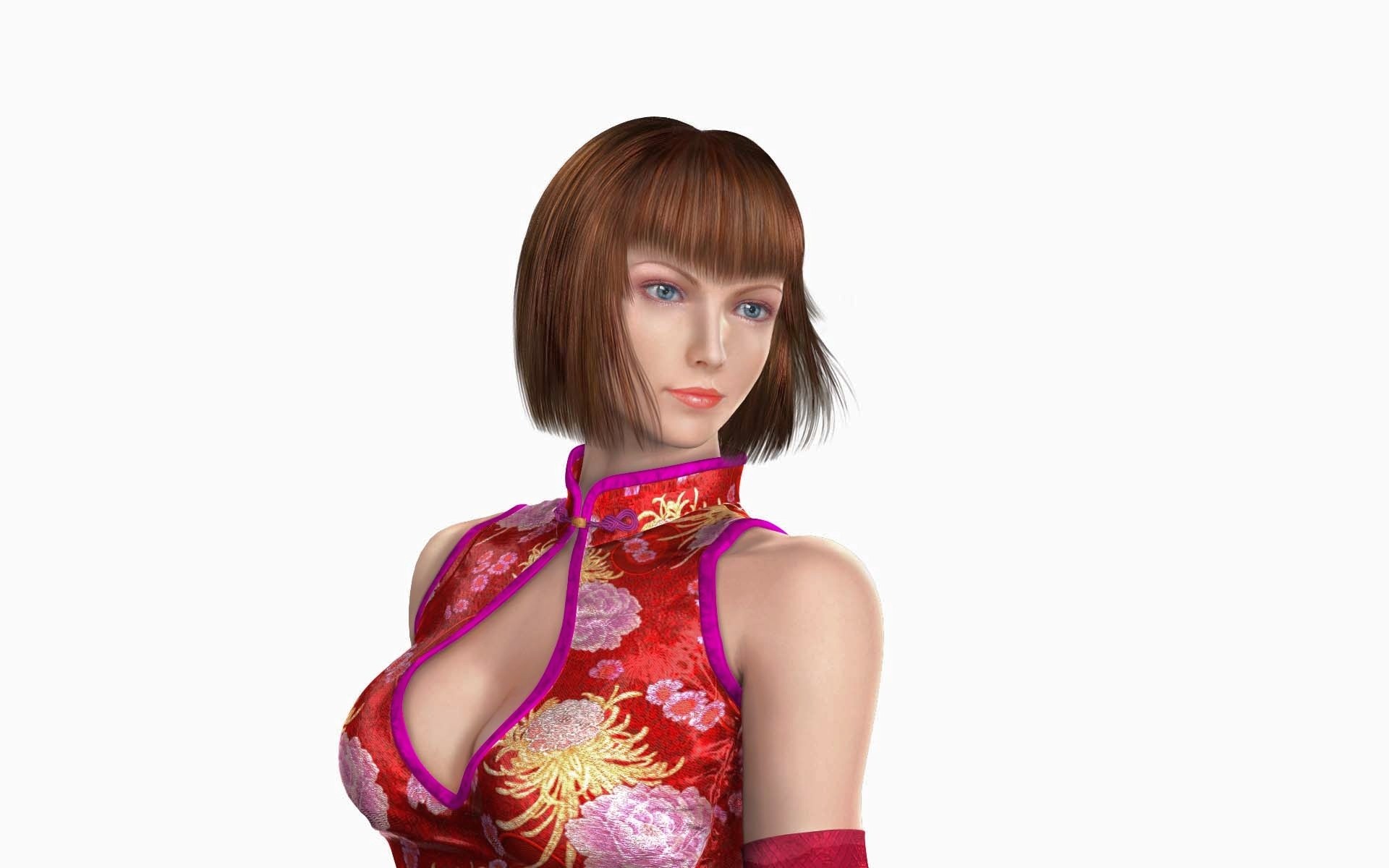 character in red qipao